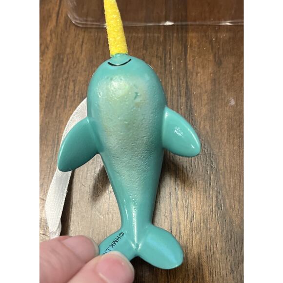 Hallmark Narwhal Whale Dolphin With Tusk Ornament Holiday Decoration Magic Cute - Picture 5 of 5